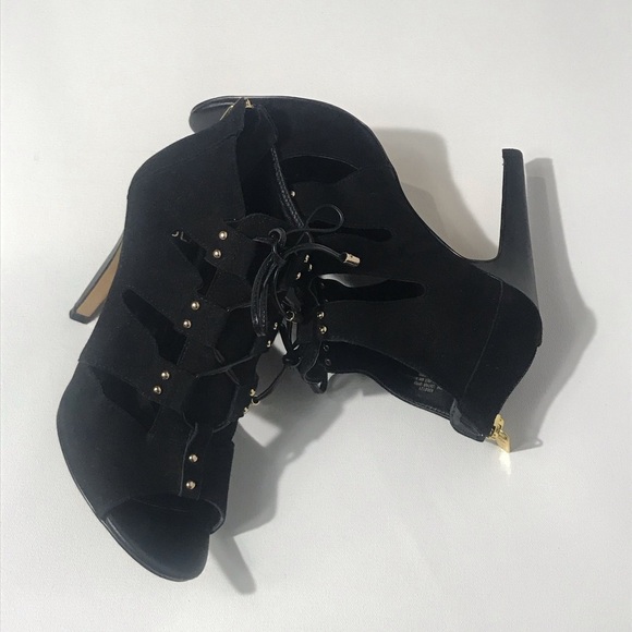 ISOLA Leather Cage Peep Toe Heels - Picture 5 of 9